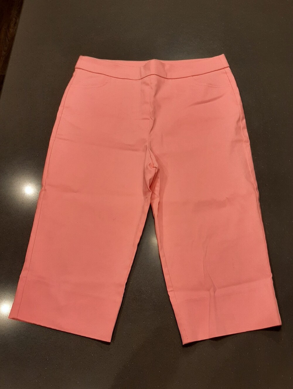 Alfred Dunner Pink Pull On Bermuda Walking Shorts Women’s 10P